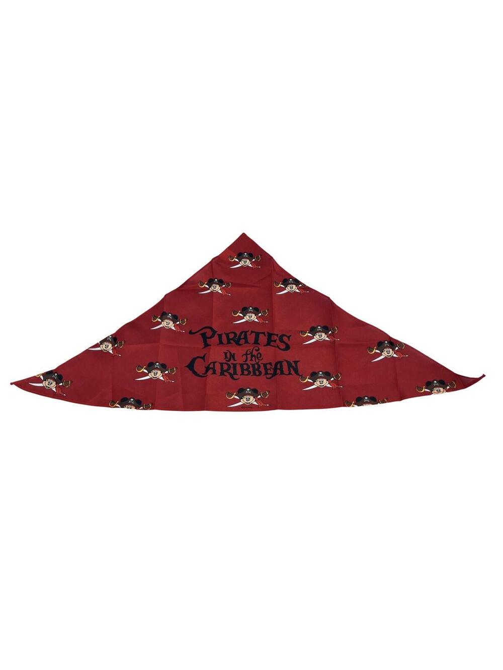 Disney Cruise Line Bandana Boys One Size Red Pirates Caribbean Mickey Mouse